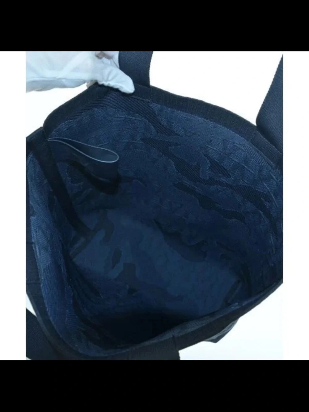 Valentino Garavani Blue and Gray Camouflage Tote Bag